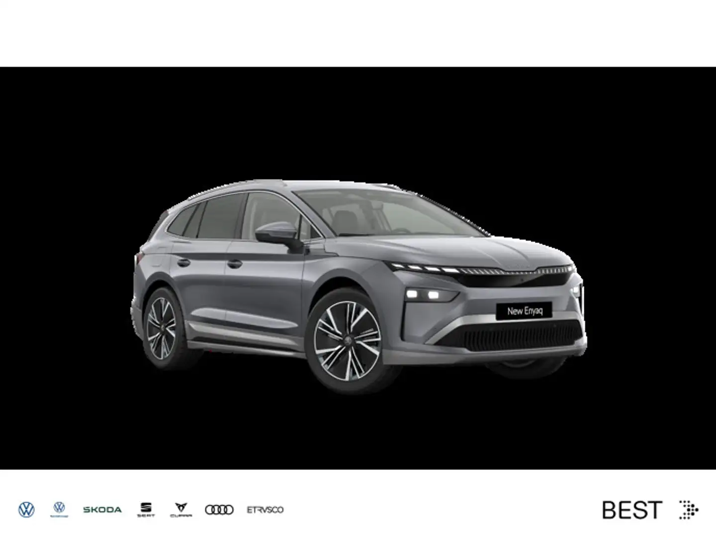 Skoda Enyaq 85 82 kWh 210 kW 1-Gang / AHK / Advanced / Gris - 1