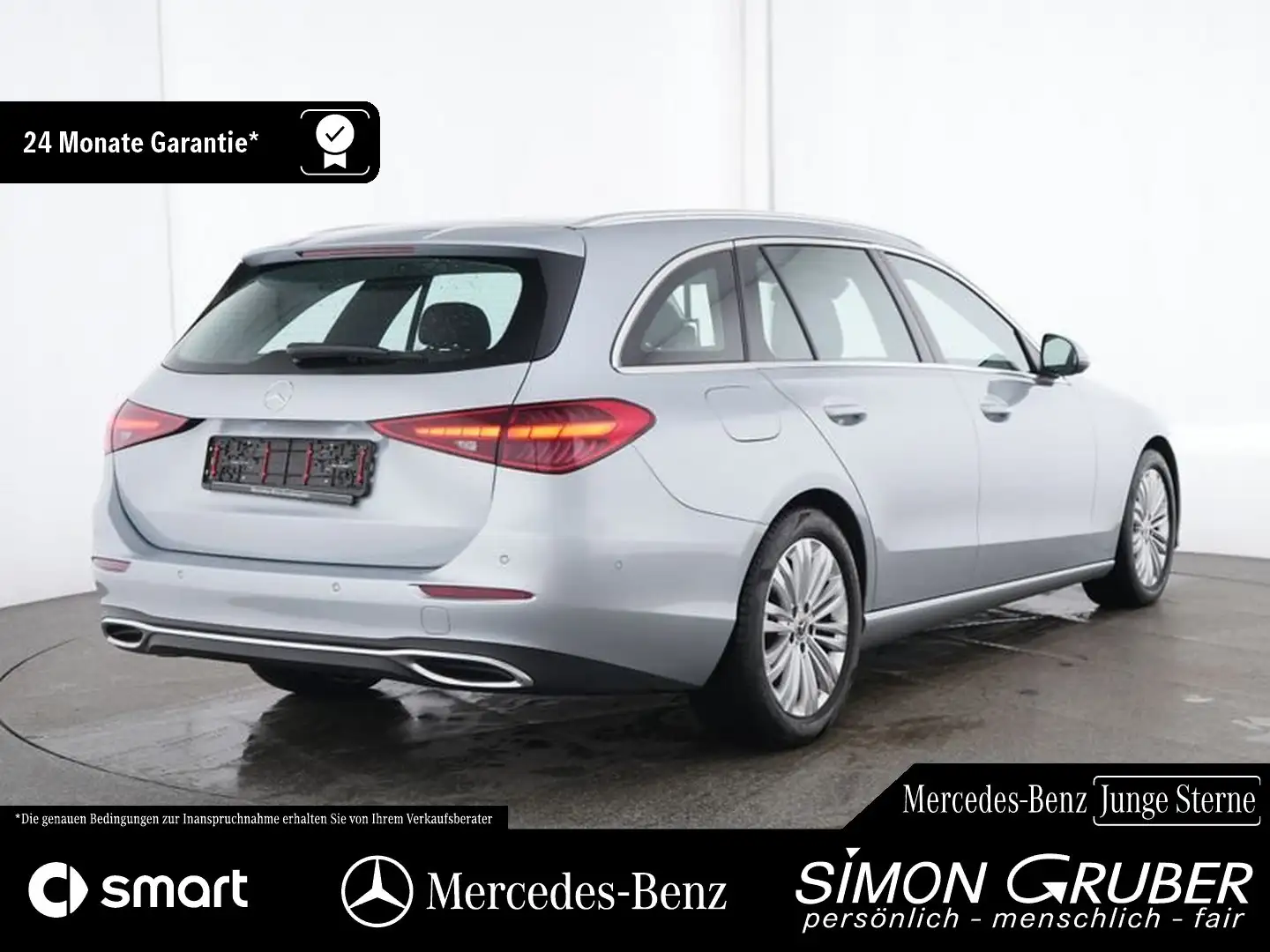 Mercedes-Benz C 180 T Avantgarde MBUX AHK LED DAB Vor.Distr Silber - 2