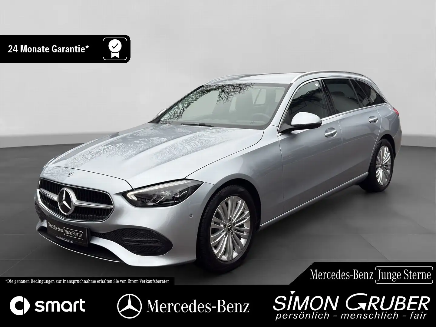 Mercedes-Benz C 180 T Avantgarde MBUX AHK LED DAB Vor.Distr Silber - 1