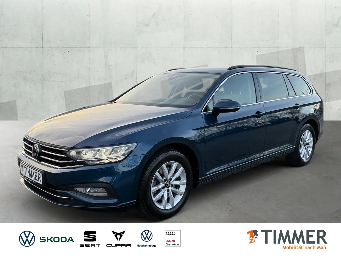 Volkswagen Passat Variant 1.5 TSI DSG BUSINESS +AHK +LED +ACC +APP +NAVI +L Blau - 1