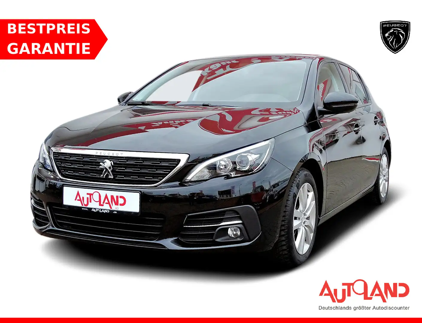 Peugeot 308 1.2 PureTech Virtual Cockpit 360° Tempomat Schwarz - 1