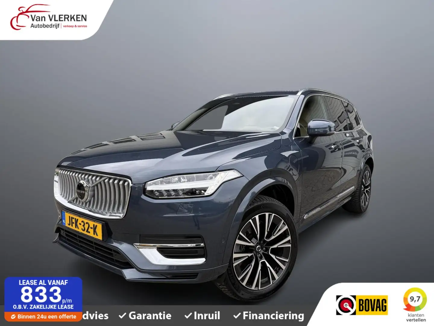 Volvo XC90 2.0 T8 Recharge AWD Ultimate Bright 7P TREKHAAK PA Bleu - 1