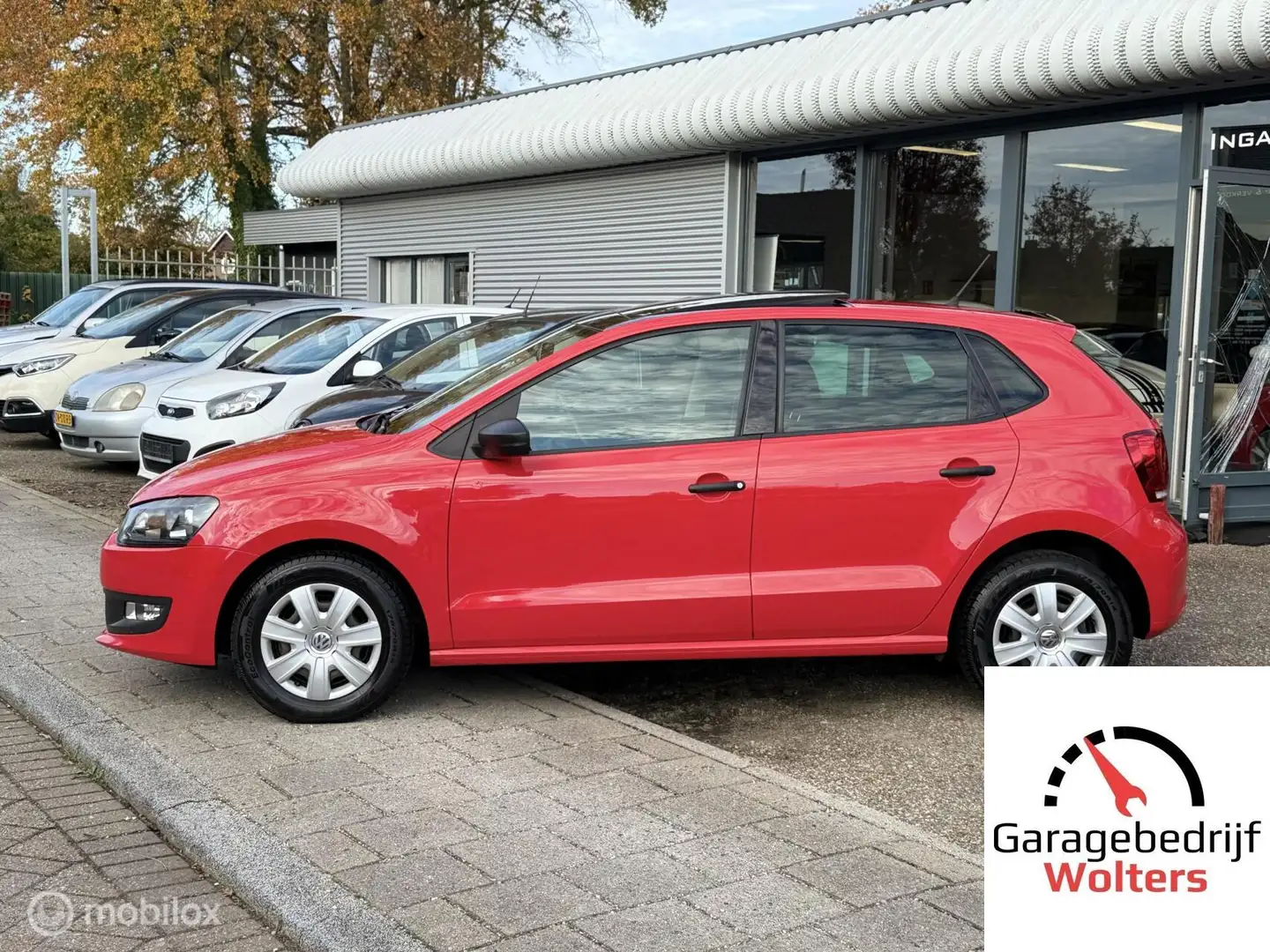 Volkswagen Polo 1.2 12V panoramadak service + garantie Rood - 2