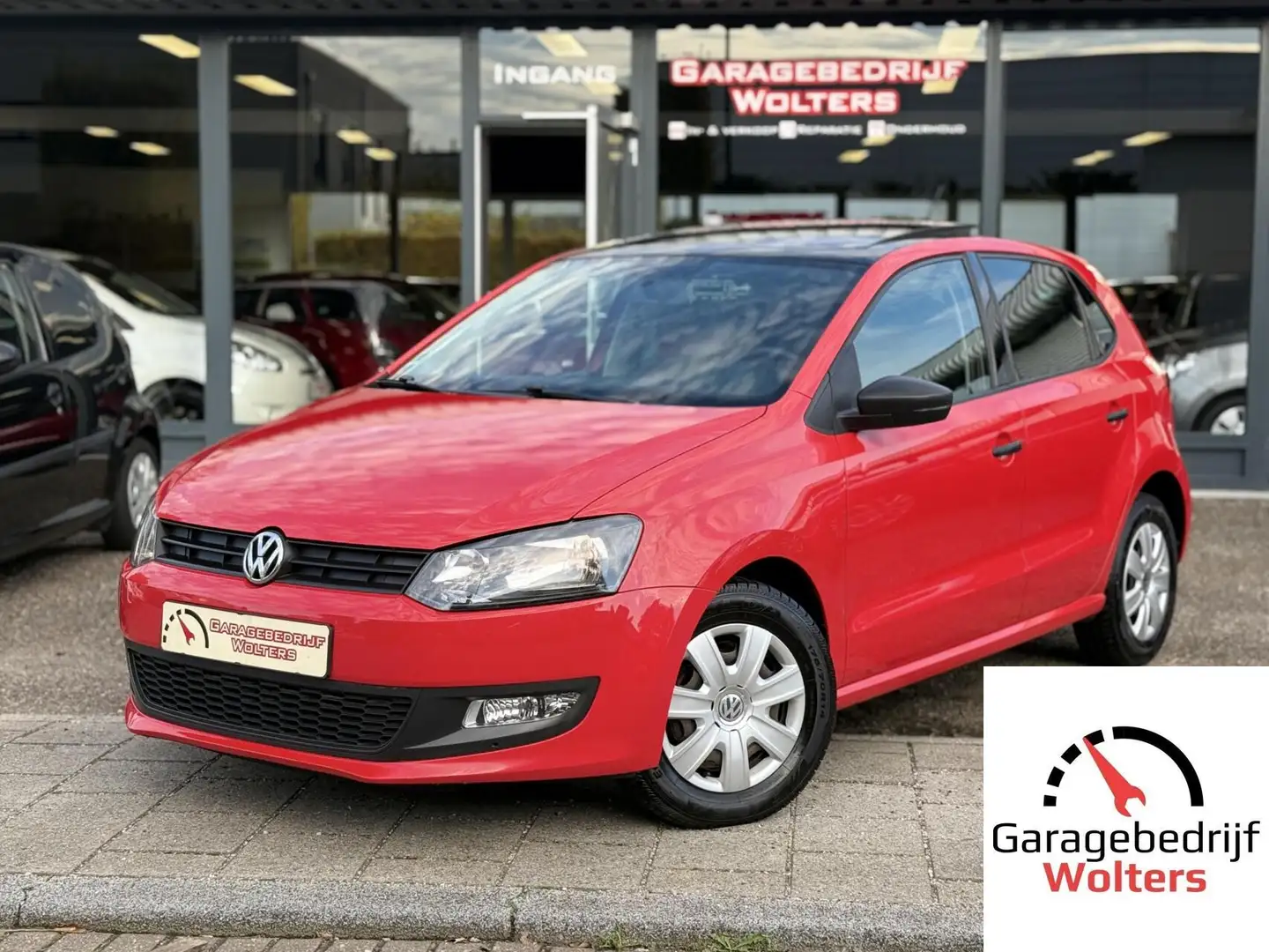 Volkswagen Polo 1.2 12V panoramadak service + garantie Rood - 1