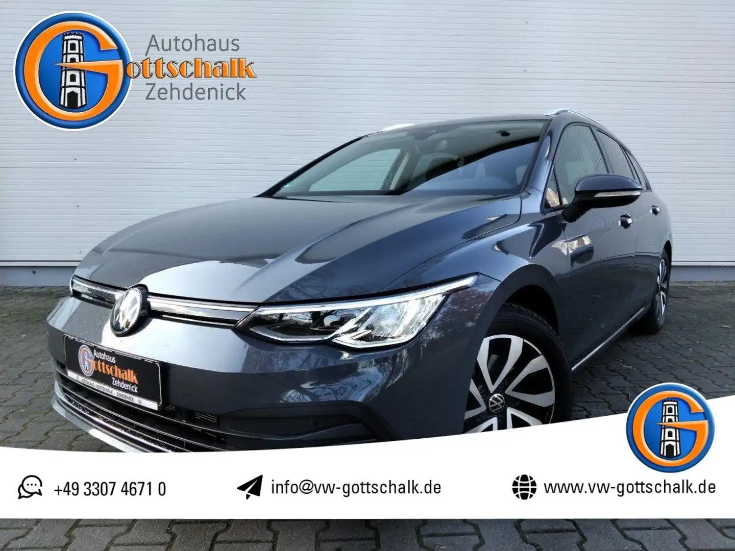 Volkswagen Golf VIII Variant eTSI DSG Standheizung AHK Nav Grau - 1