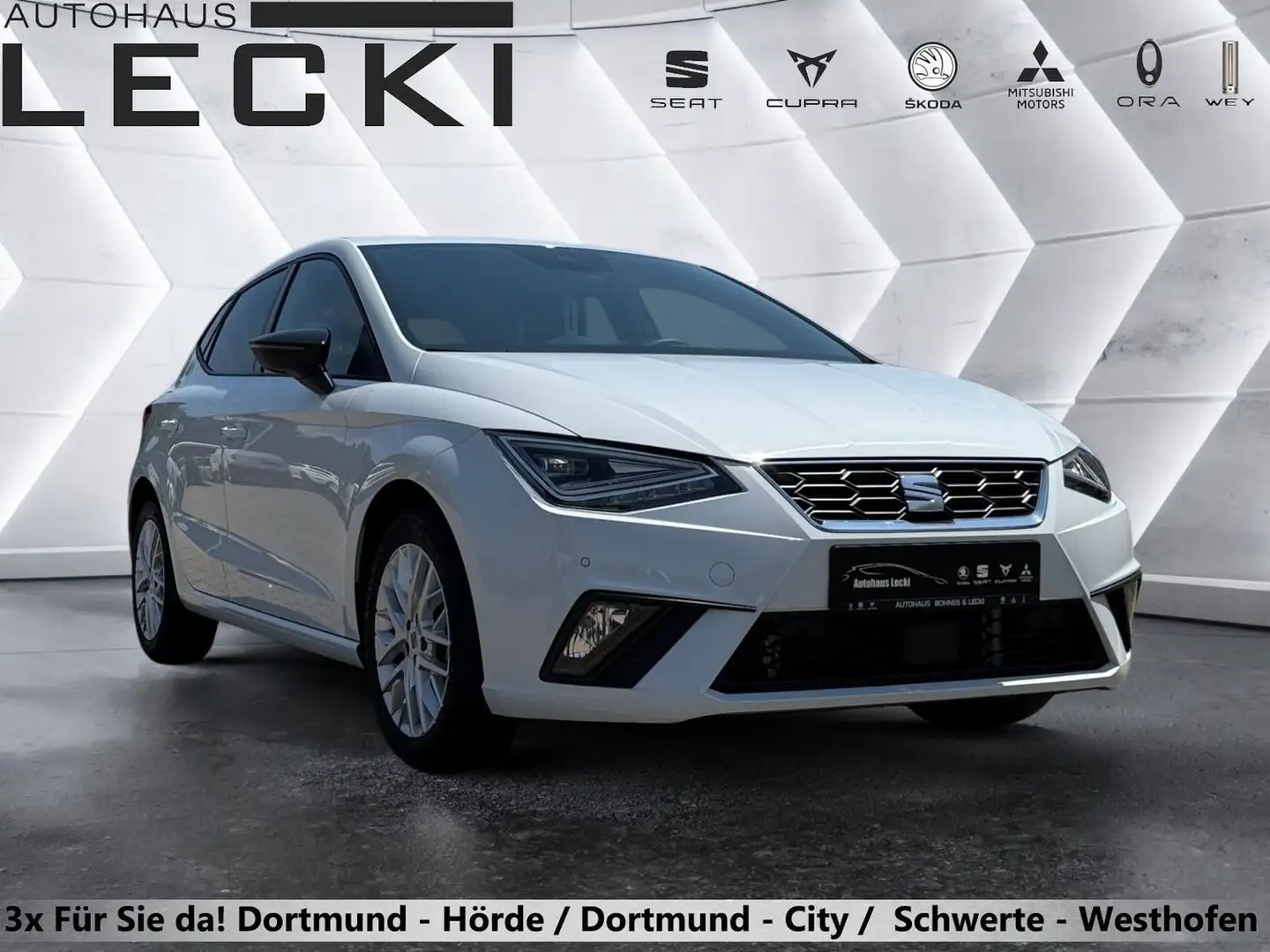 SEAT Ibiza FR 1.0 TSi DSG *ACC*F-LINK*KAMERA*LED*KESSY*PDC* Weiß - 1