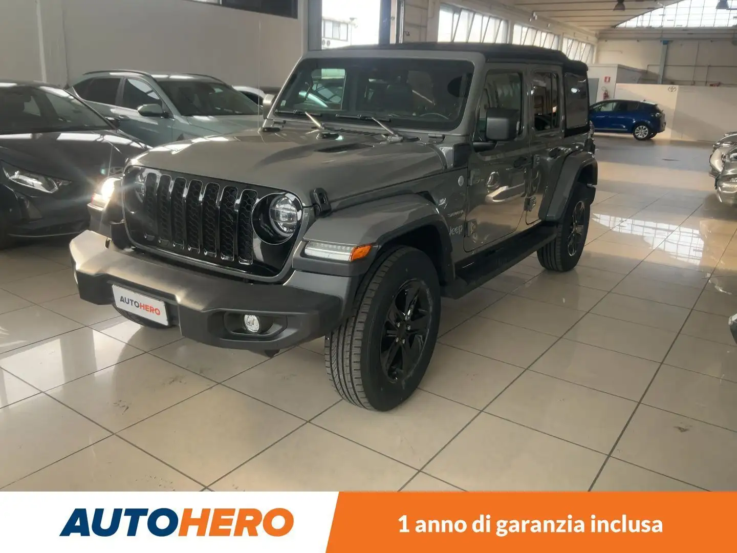 Jeep Wrangler 2.0 4xe Plug-in Hybrid Sahara ATX 4xe PHEV Gris - 1