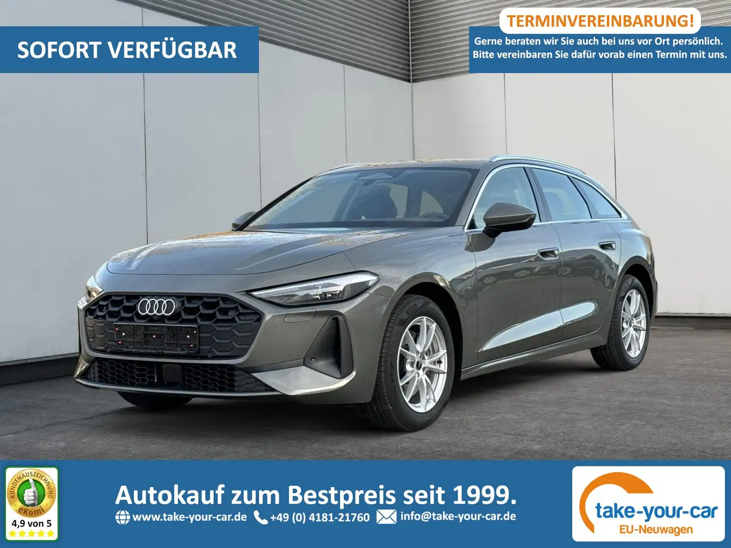 Audi A5 Avant quattro NAVI+PDC+SHZ+EL. HECKKL. TDI quat... Gris - 1