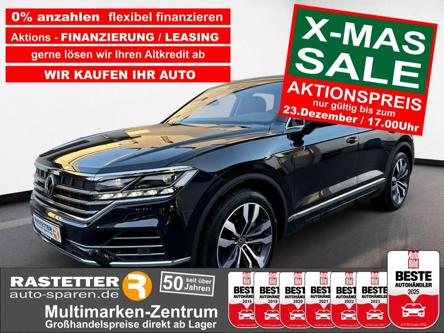 Volkswagen Touareg 3.0 V6 eHybrid Atmosphere Leder+PanoSD+AHK+Matrix+ Blau - 1