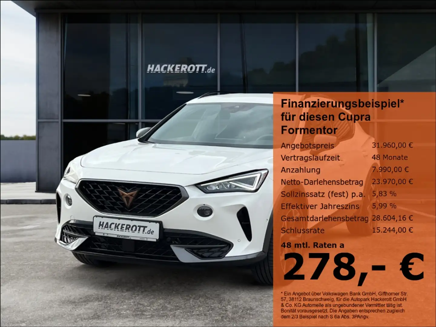 CUPRA Formentor VZ 1.4 e-Hybrid Led Navi Full Link Rückfahrkamera Weiß - 1