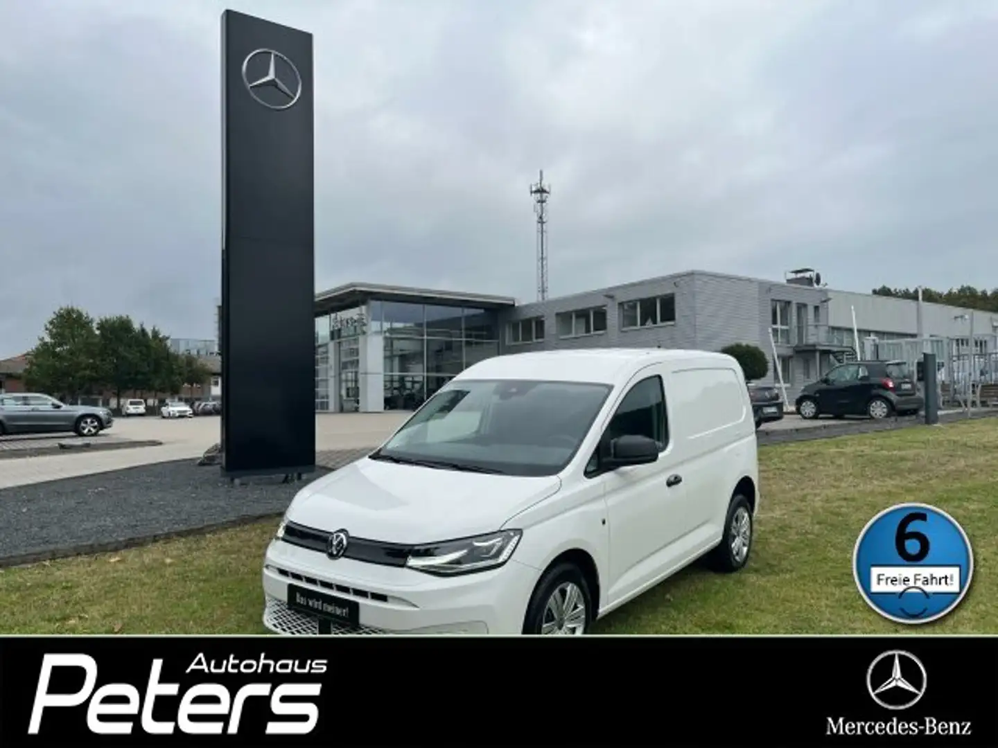 Volkswagen Caddy Caddy 2.0 TDI Cargo Aut/AHK/LED/L1H1/Klima/Shzg. Weiß - 1