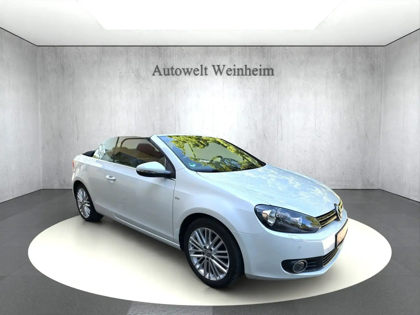 Volkswagen Golf GOLF°VI°CABRIOLET°CUP°SHZ°TEMPOMAT°NAV°PDC°80TKM Blanc - 1