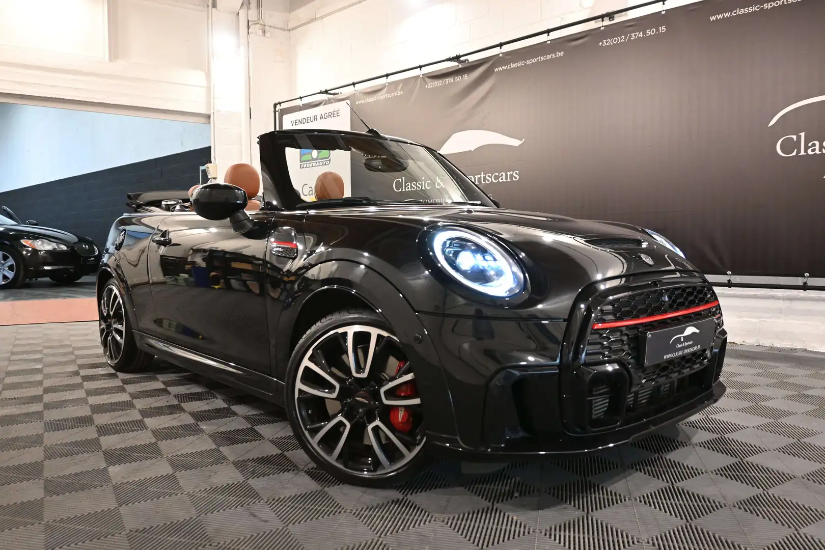 MINI John Cooper Works Cabrio Cabriolet 2.0AS / HEAD UP / HARMAN KARDON / CAMERA Negru - 2