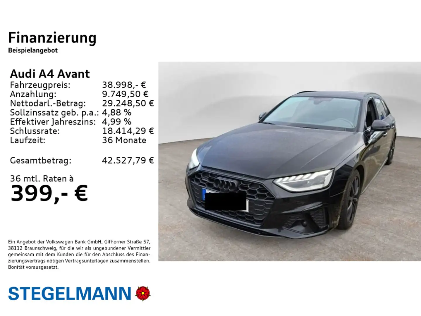Audi A4 Avant 50 TDI qu. S line Matrix*B&O*Standhzg. Schwarz - 2