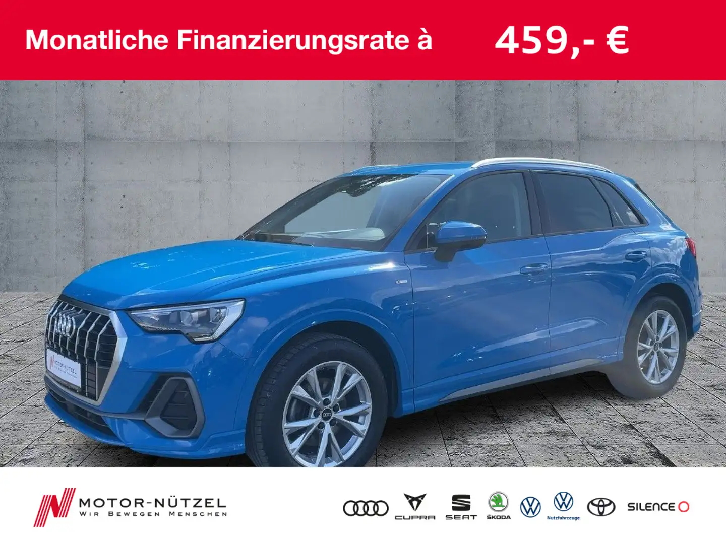 Audi Q3 35 TDI S-LINE 5JG+LED+NAV+SHZ+PDC+GRA+AHK+18“ Blau - 1