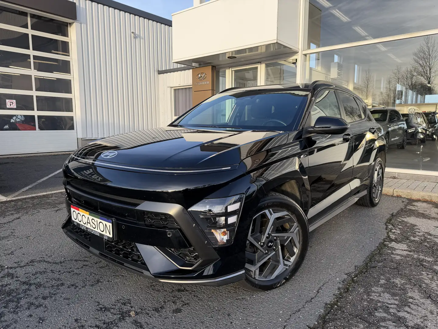 Hyundai KONA Kona HEV 1.6 GDi Feel N-Line/GARANTIE 10/2027 Zwart - 1