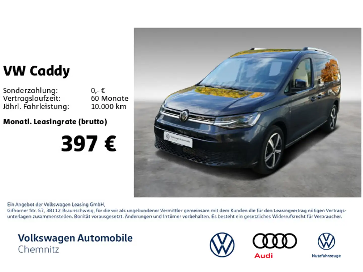 Volkswagen Caddy 1.5 TSI eHybrid Maxi GOAL *Nav*Winterpaket Blau - 1