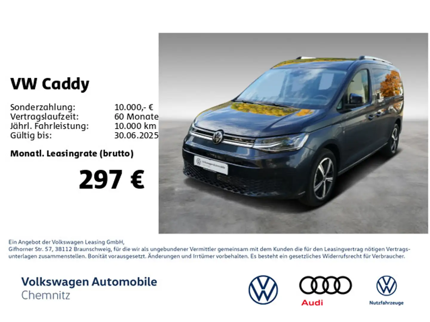 Volkswagen Caddy 1.5 TSI eHybrid Maxi GOAL *Nav*Winterpaket Blau - 1