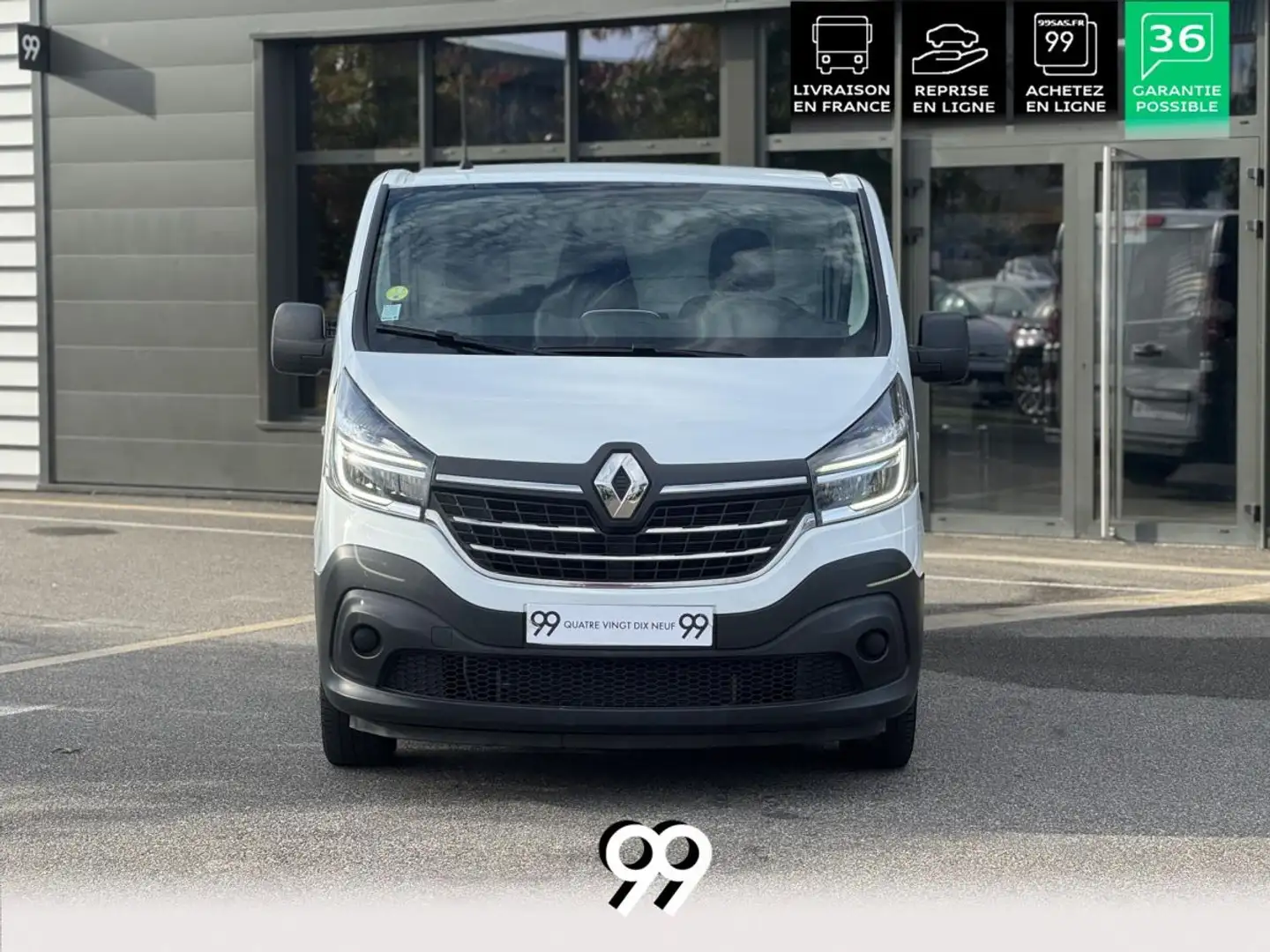 Renault Trafic L2H1 1300 Kg 2.0 dCi - 120 - S&S III FOURGON Fourgon Confort L2H1 PHASE 2 Blanc - 2