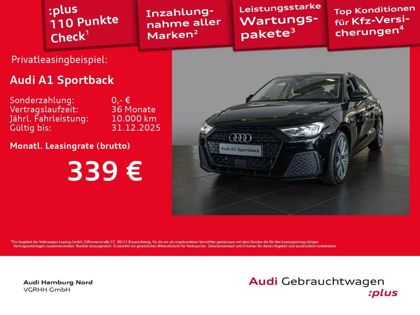 Audi A1 30 TFSI S tronic LED Sound Virtual Schwarz - 1