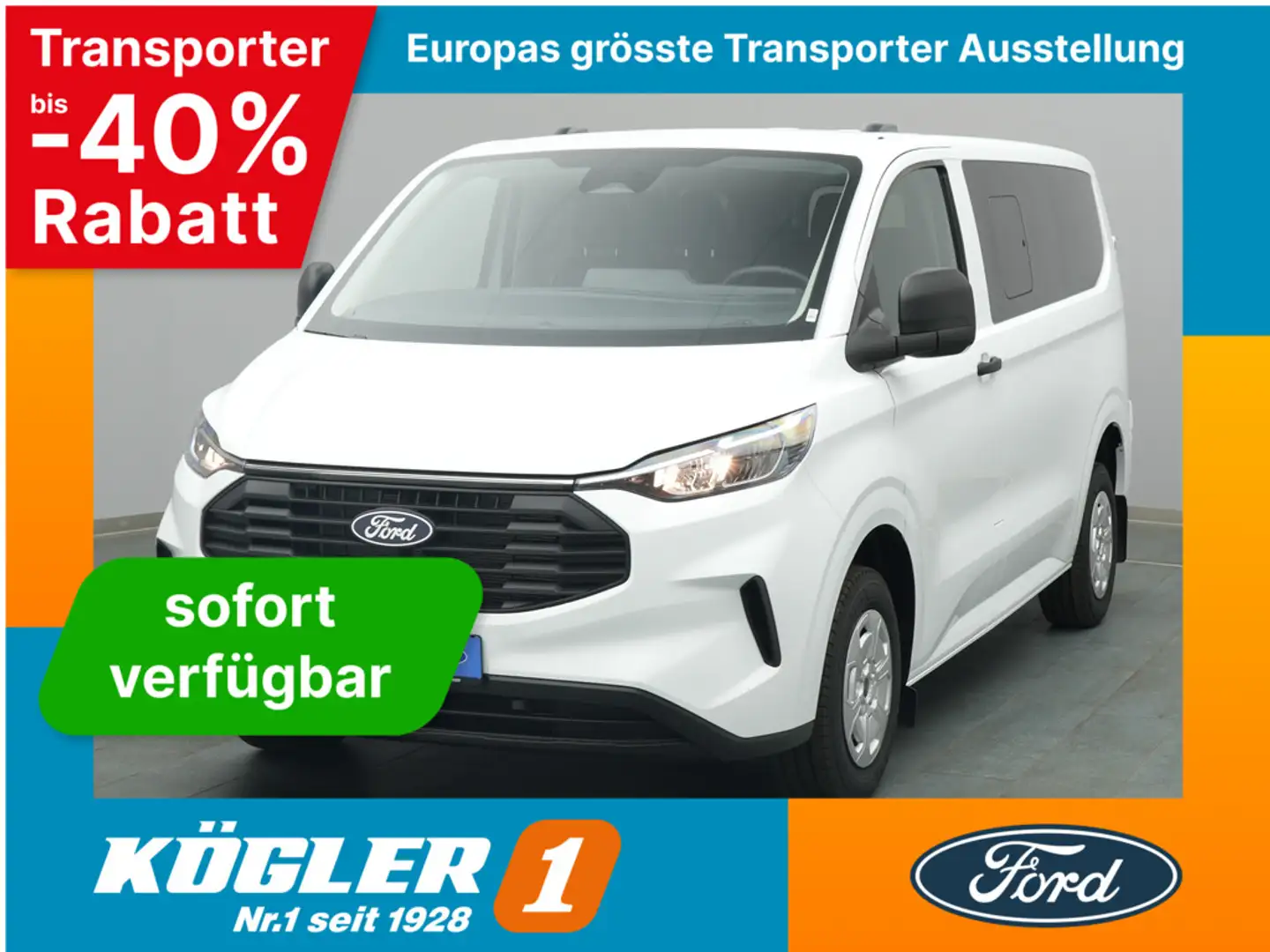 Ford Transit Custom Kombi 320 L1 Trend 136PS -17%* Bianco - 1