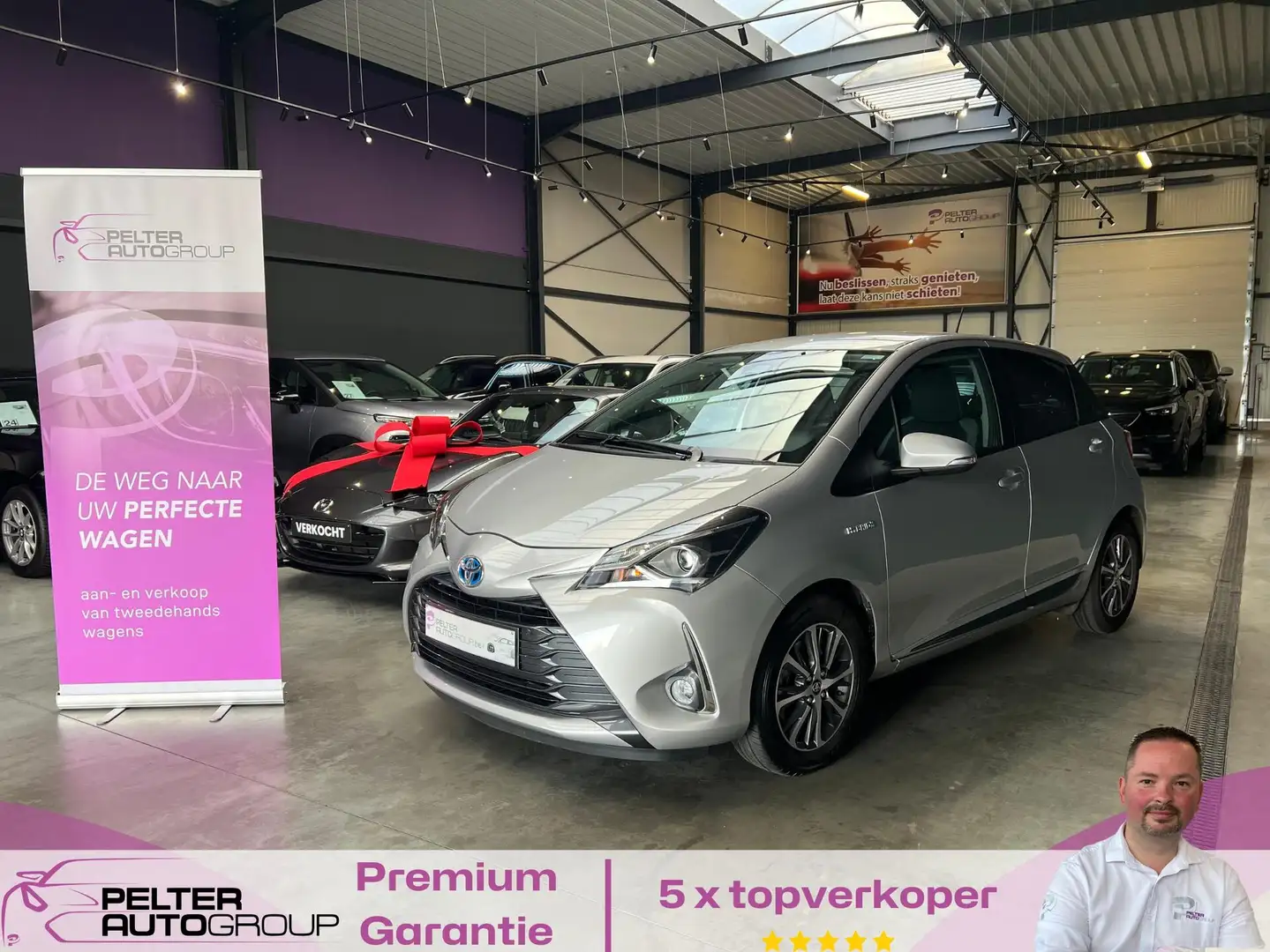 Toyota Yaris 1.5VVT-i Hybrid Y20 1ste eig. Grijs - 1