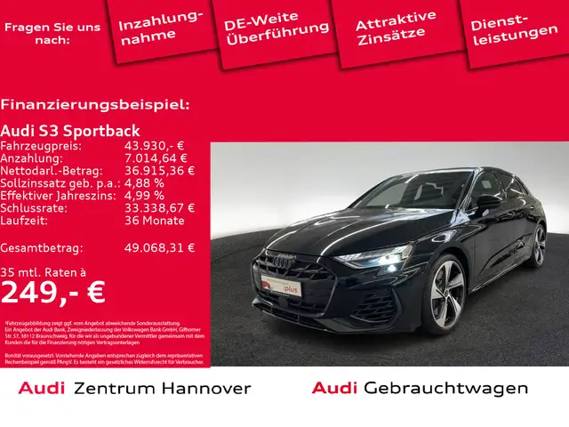 Audi S3 2.0 TFSI Kamera LED Navi Teilleder