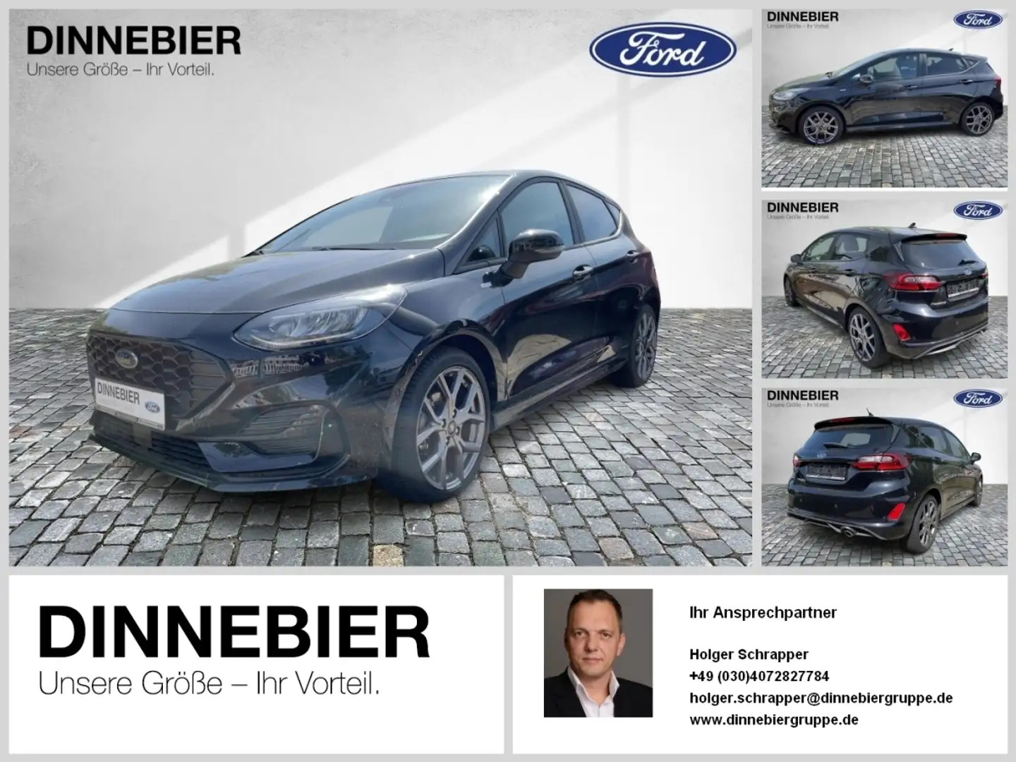 Ford Fiesta ST-Line X+iACC+PDC+RFK+SpurH+Alu+ Schwarz - 1