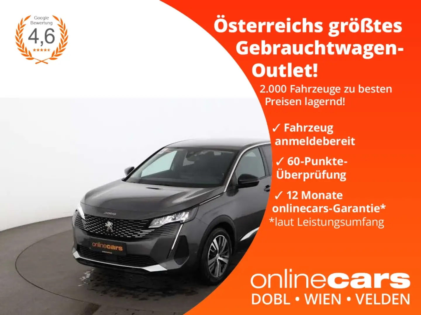 Peugeot 3008 1.2 PureTech 130 Allure LED RADAR LEDER NAVI Grau - 1