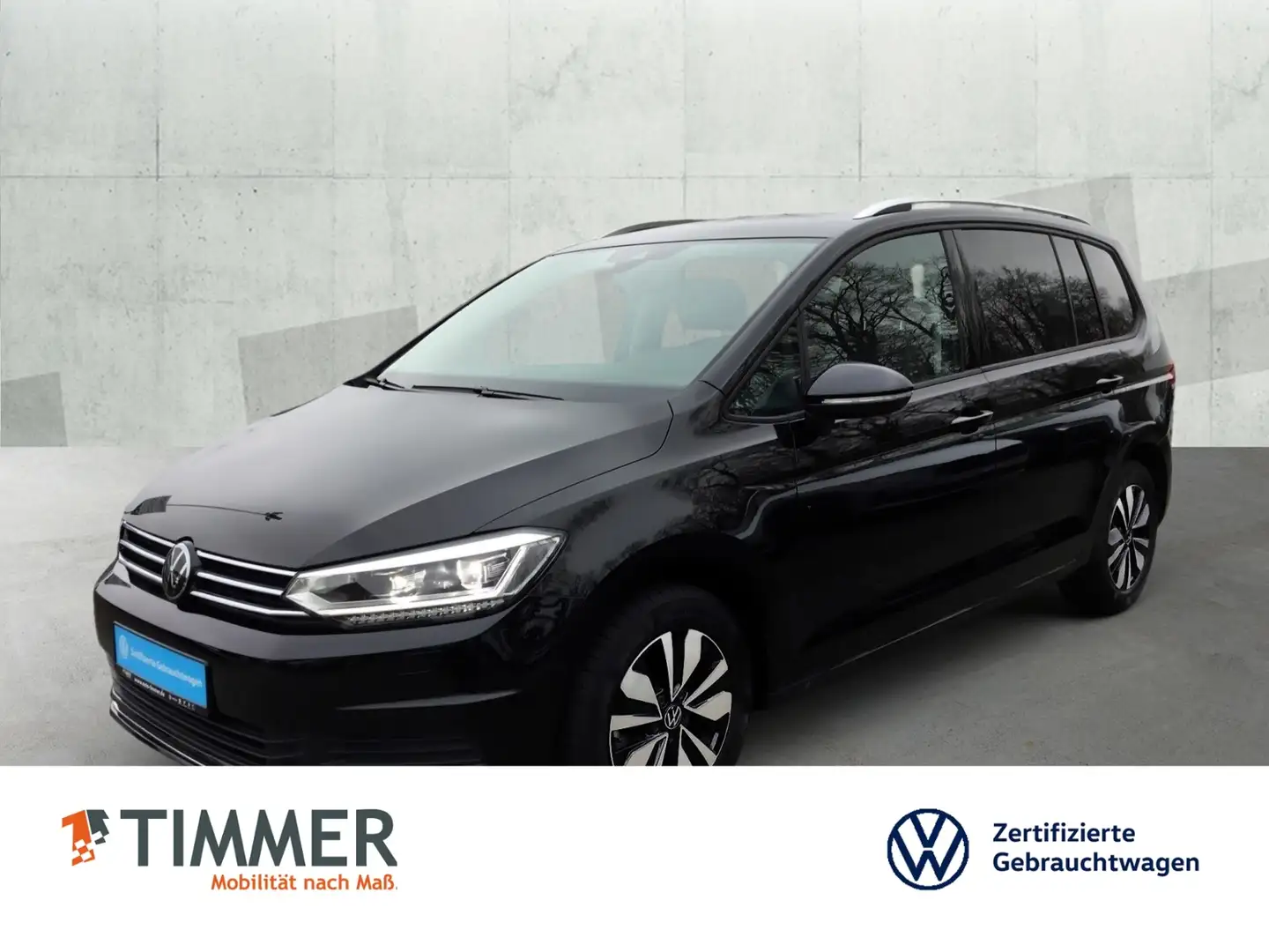 Volkswagen Touran 1.5 TSI DSG GOAL 7-SITZE +AHK +IQ.LIGHT +ACC +VIR Schwarz - 1