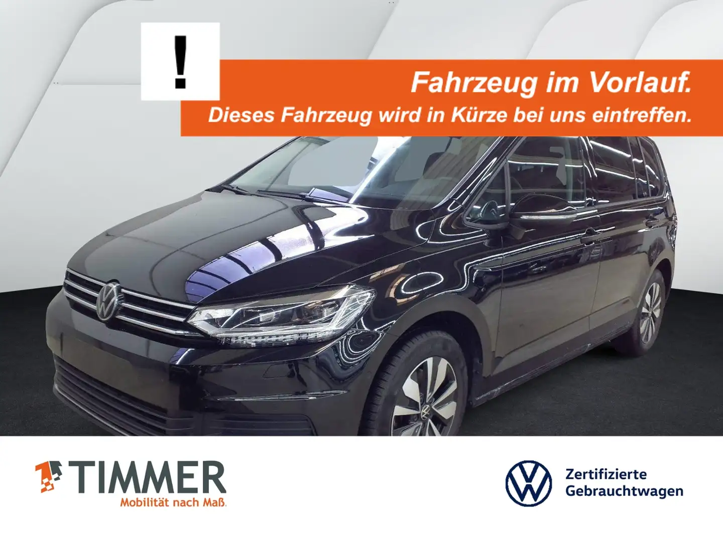 Volkswagen Touran 1.5 TSI DSG GOAL 7-SITZE +AHK +IQ.LIGHT +ACC +VIR Schwarz - 1