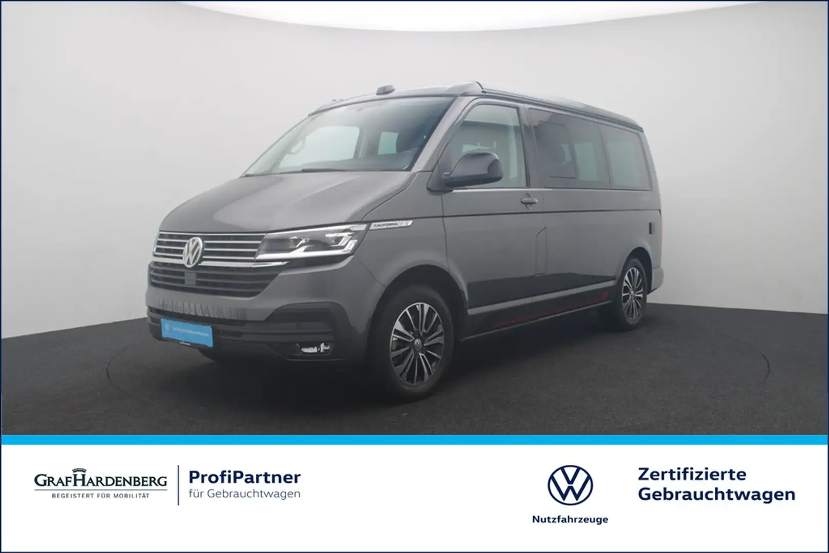 Volkswagen T6 California Beach 6.1 2.0 TDI DSG Edition LED Gris - 1