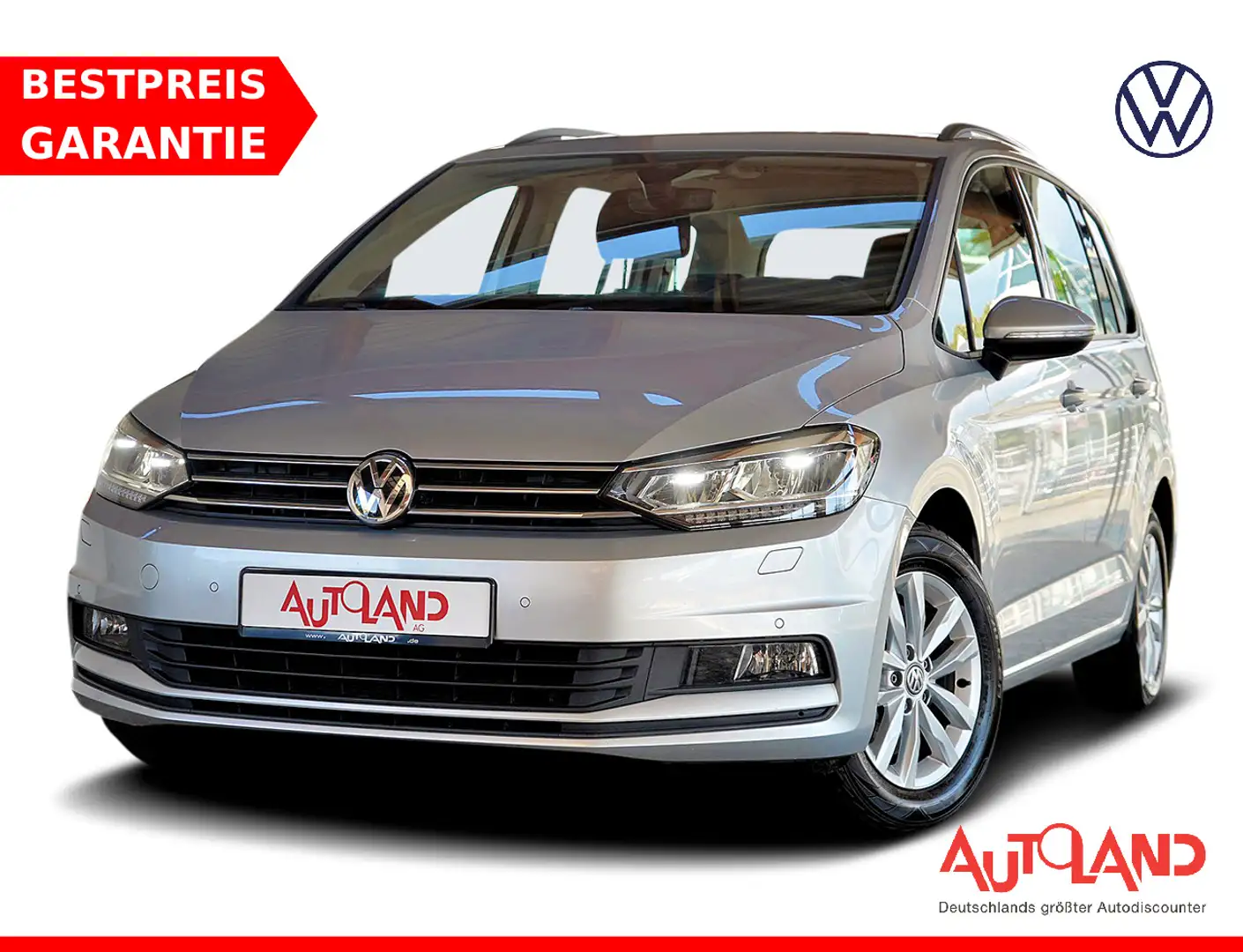 Volkswagen Touran 1.4 TSI DSG LED Navi Alcantara Kamera Silber - 1