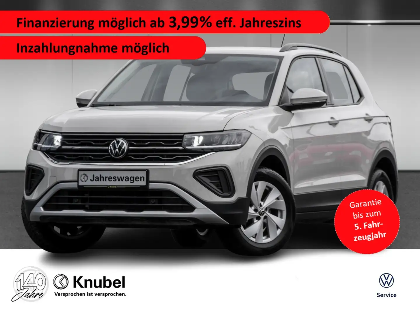 Volkswagen T-Cross Life 1.0 TSI LED Navi TravelAss. Ganzj.reifen Grau - 1