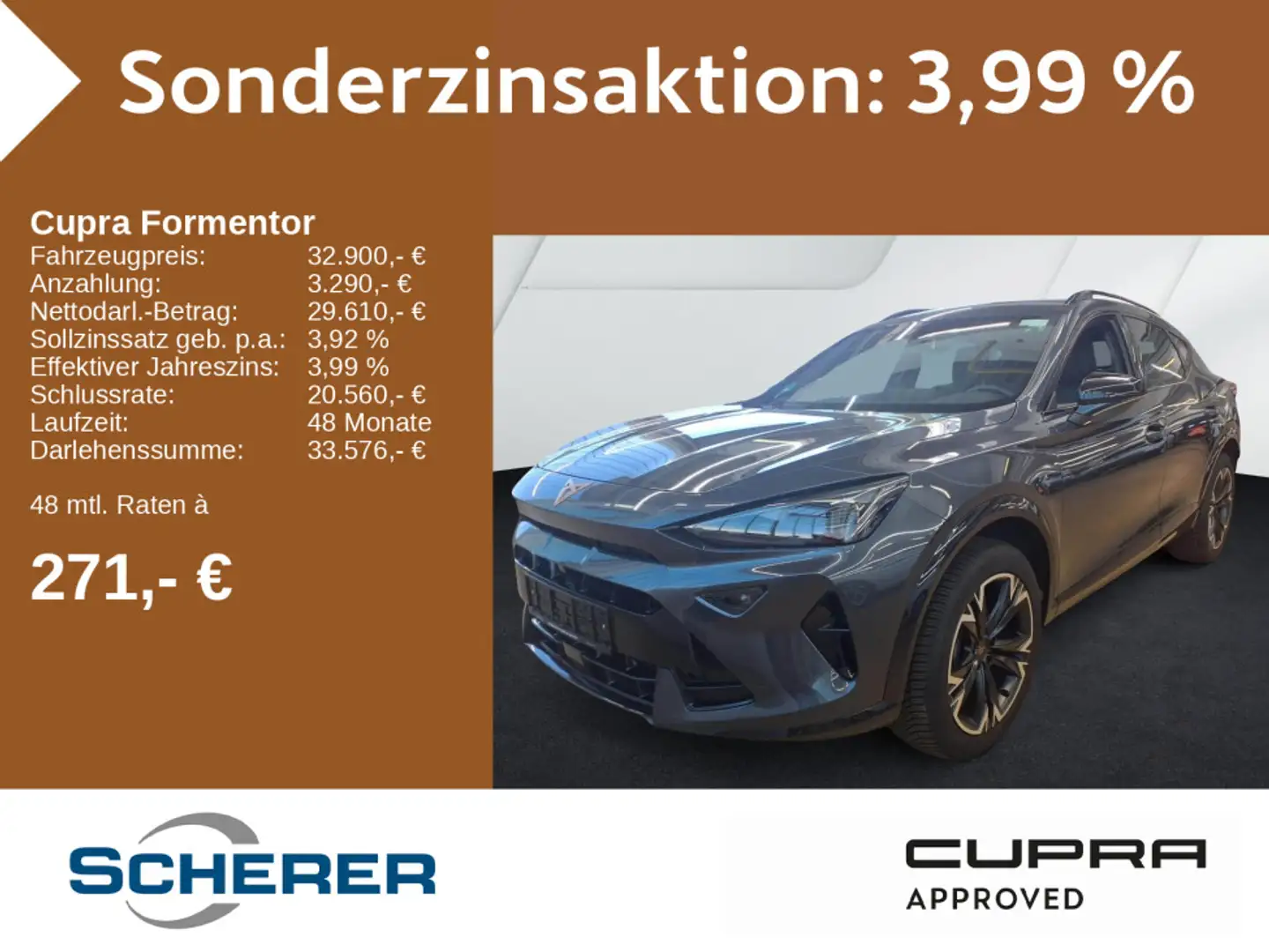 CUPRA Formentor 1.5 eTSI DSG NAVI VOLL LED SHZ RFK Grau - 1