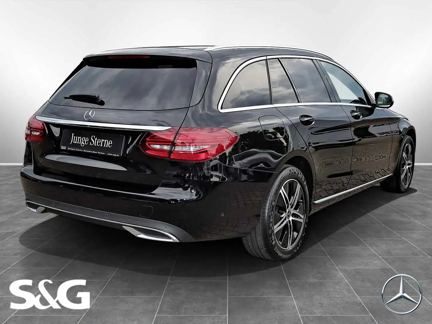 Mercedes-Benz C 220 d T 4MATIC AHK+CARPLAY+STANDHEIZUNG+LED Schwarz - 2