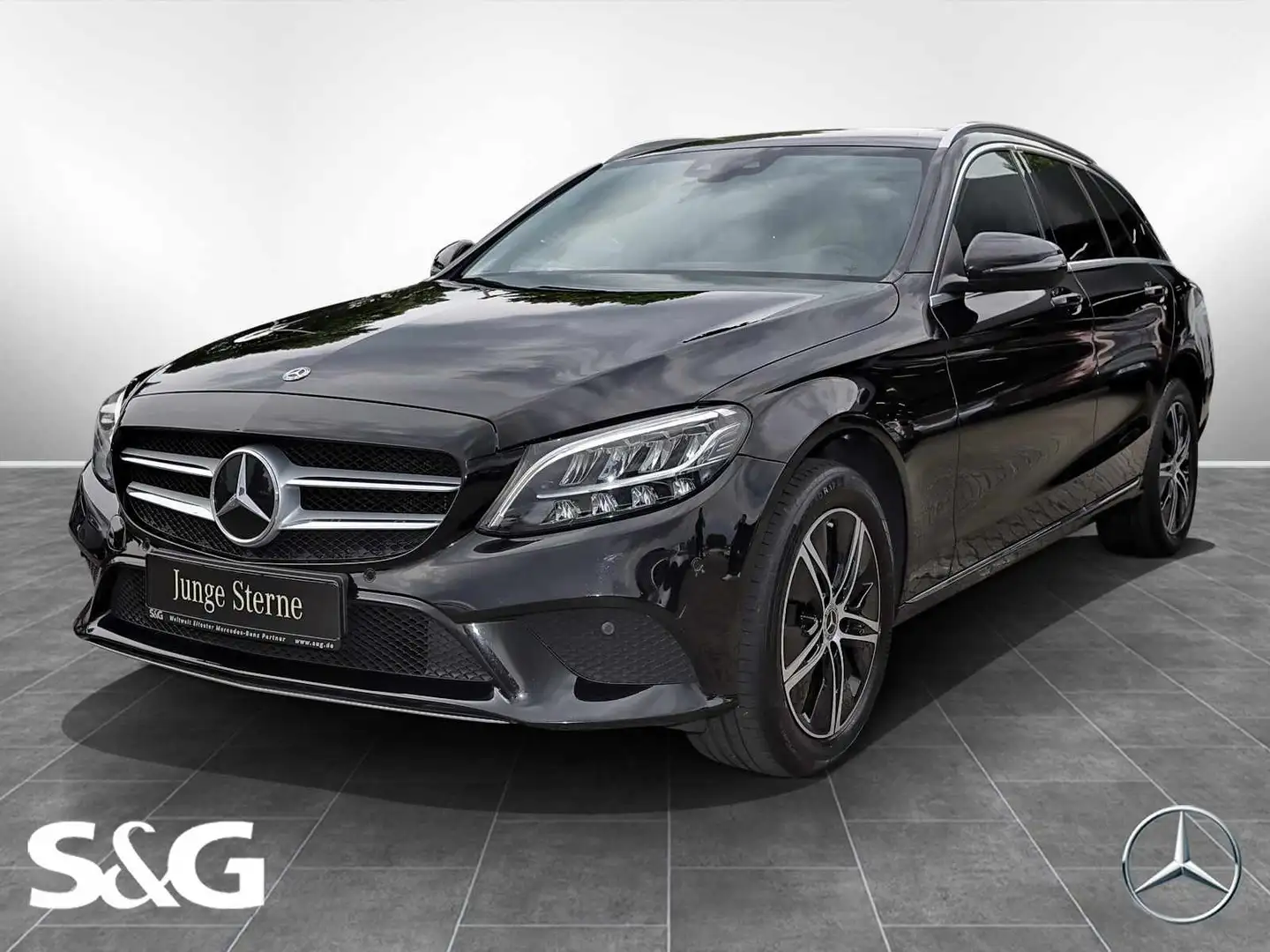 Mercedes-Benz C 220 d T 4MATIC AHK+CARPLAY+STANDHEIZUNG+LED Schwarz - 1