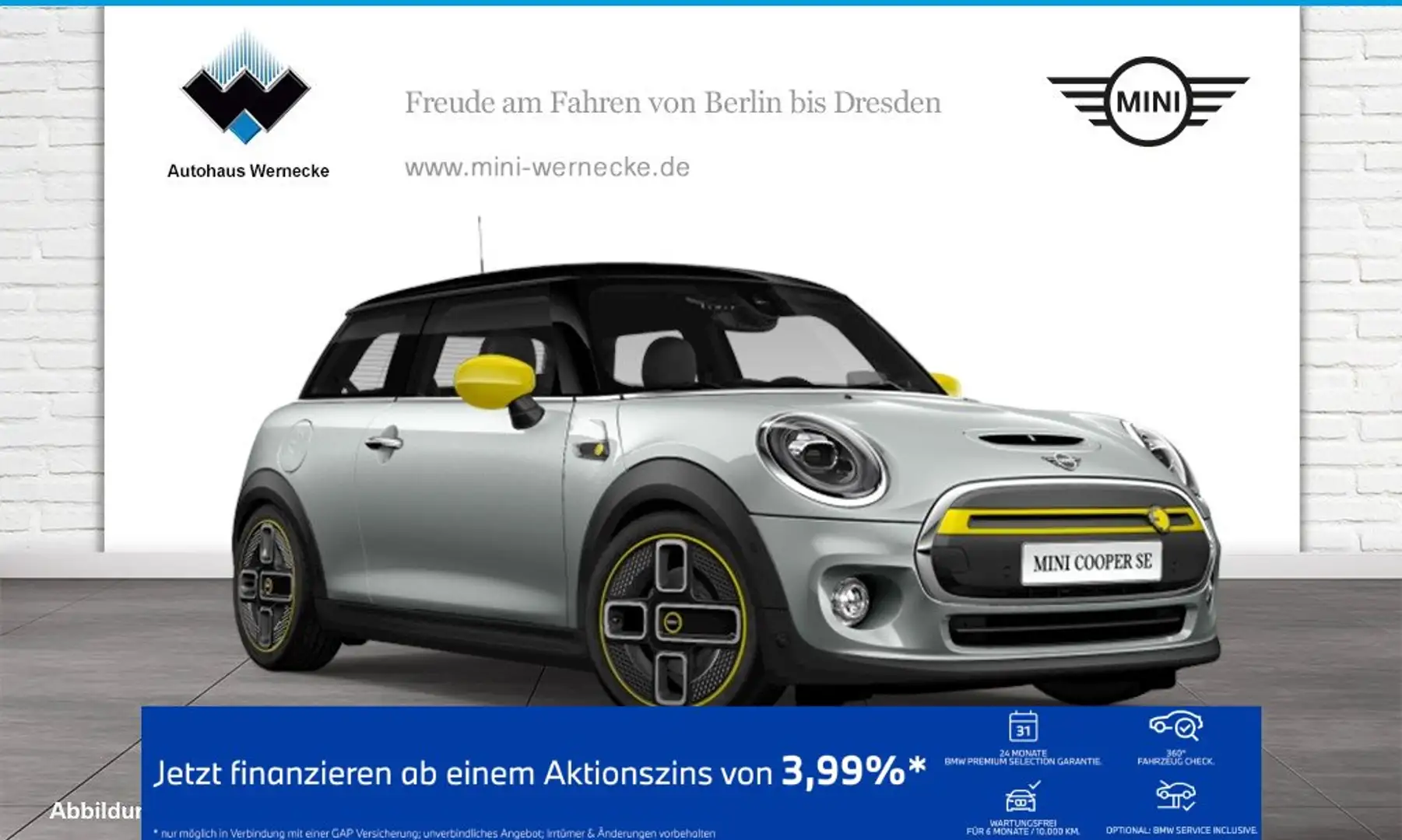 MINI Cooper SE Hatch Head-Up HK HiFi DAB LED RFK Shz Blanc - 1