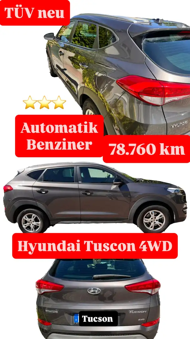 Hyundai TUCSON Passion 4WD Grau - 1