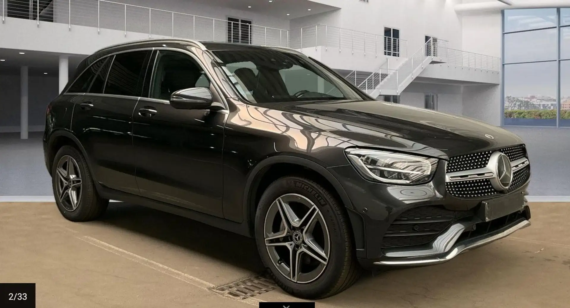 Mercedes-Benz GLC 300 de AMG 19*HUD*Sound*Luftfed*Kamera*Virtu Gris - 1