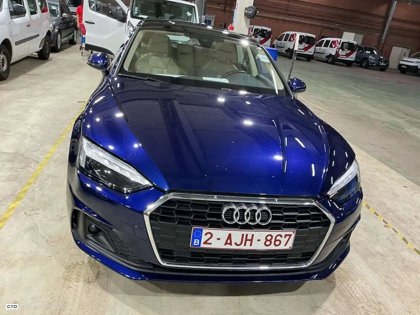 Audi A5 SB 35TFSi STronic EUR6dT *CUIR-PANO-MATRIX-CRUISE* Bleu - 2