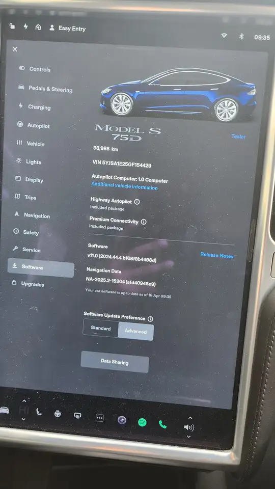 Tesla Model S снимка Tesla Model S