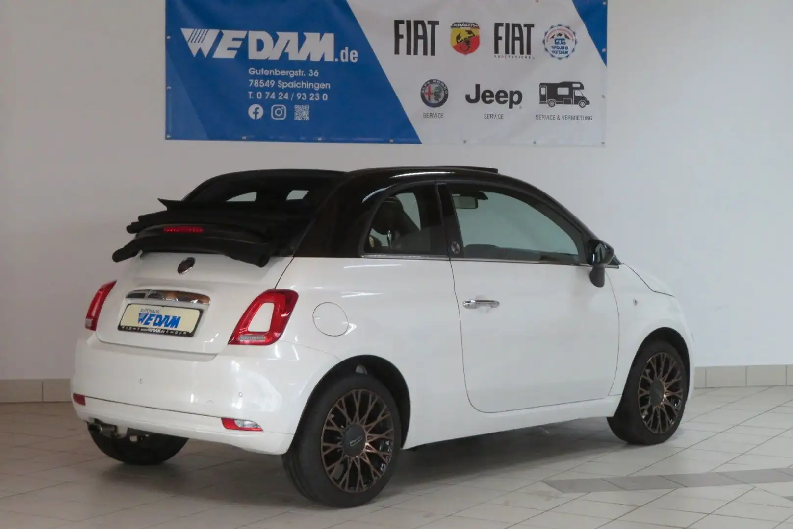 Fiat 500C 120th Jahre Lounge 1.2 8V Automatik *NAVI* Weiß - 2