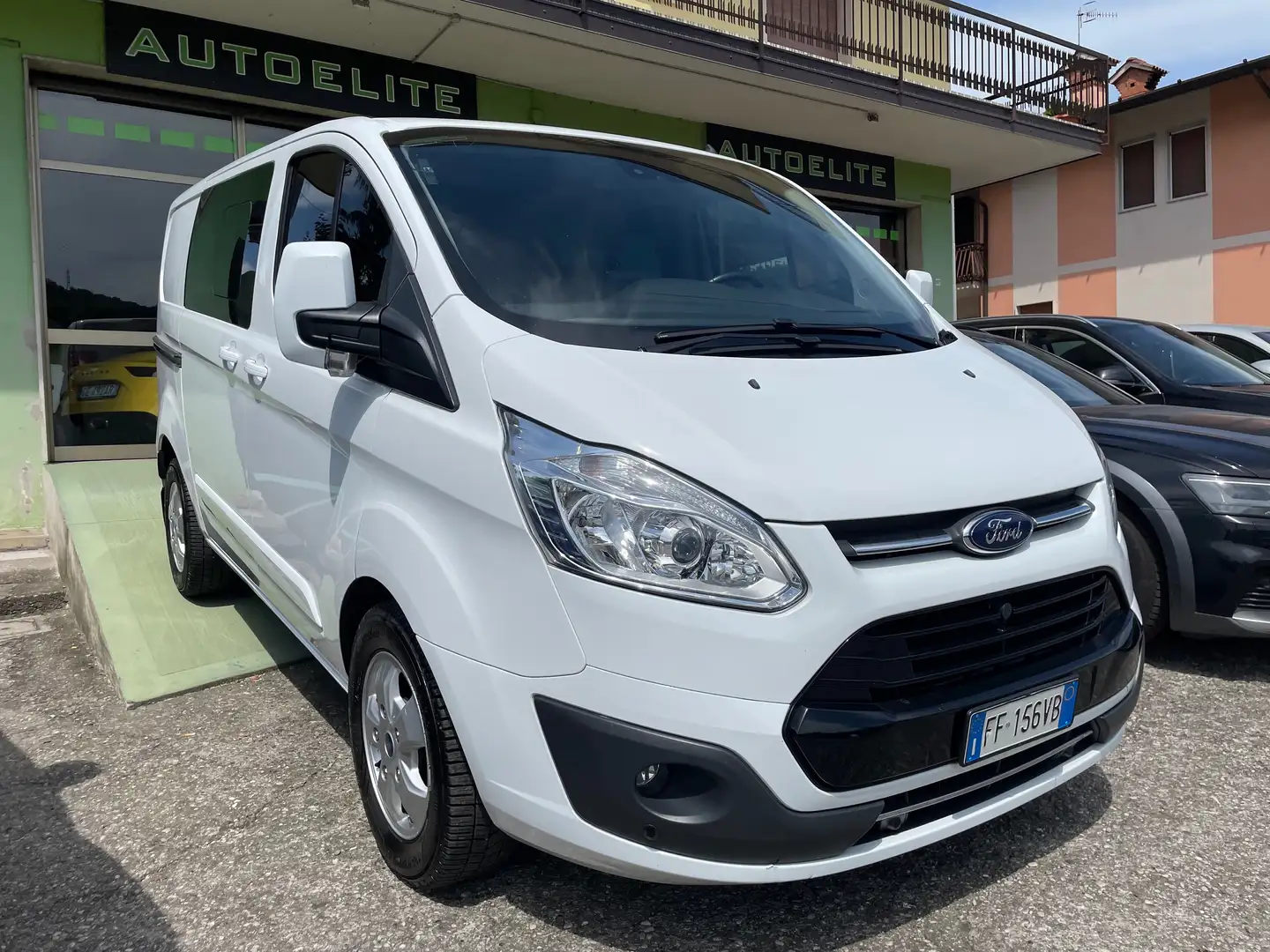 Ford Transit Custom Mixto 5 Posti Pelle Doppia Porta Laterale EURO 6B Blanc - 1