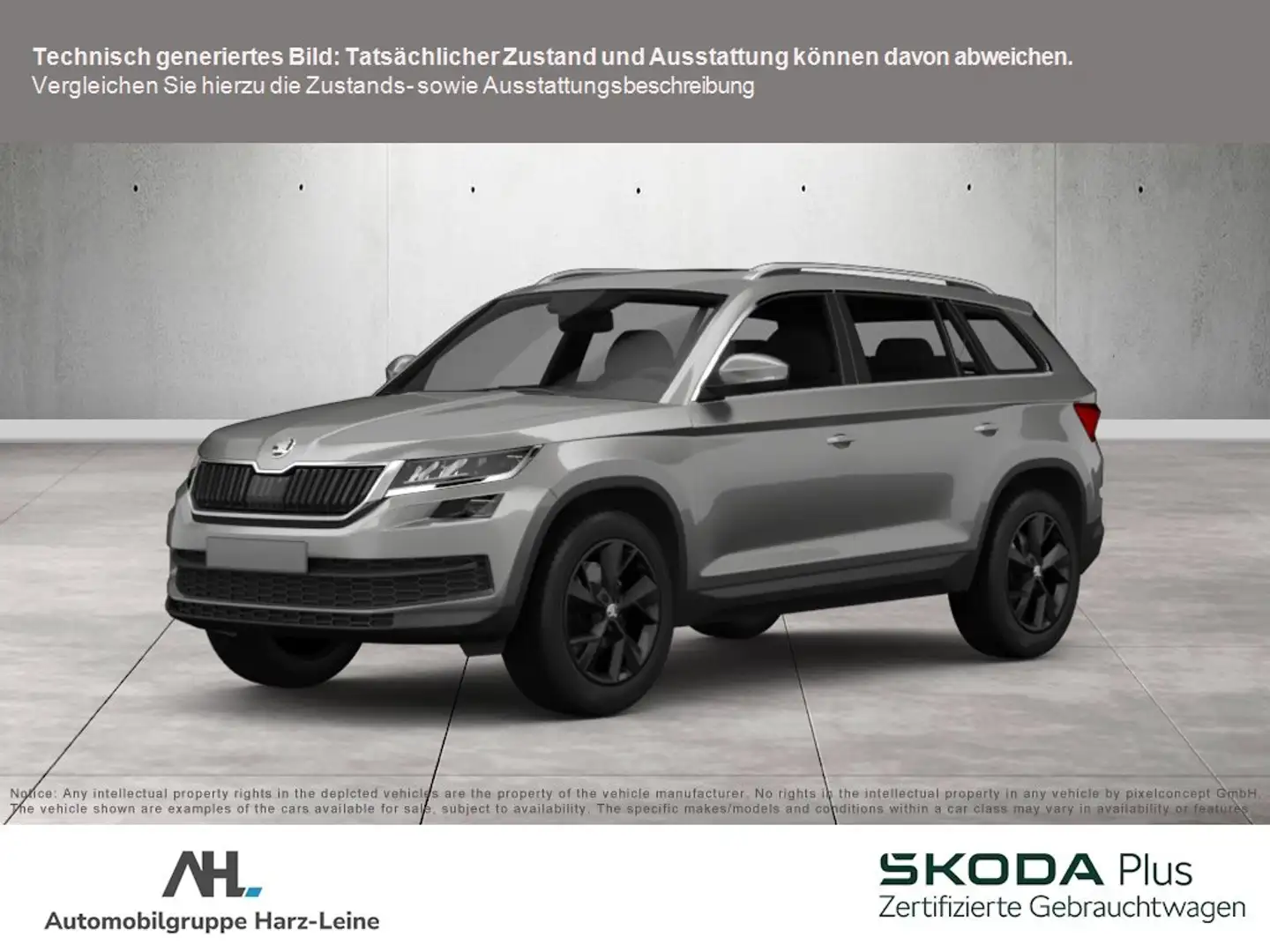 Skoda Kodiaq 2.0 TDI Style 4x4 DSG LED Navi ACC AHK Pano Grigio - 1