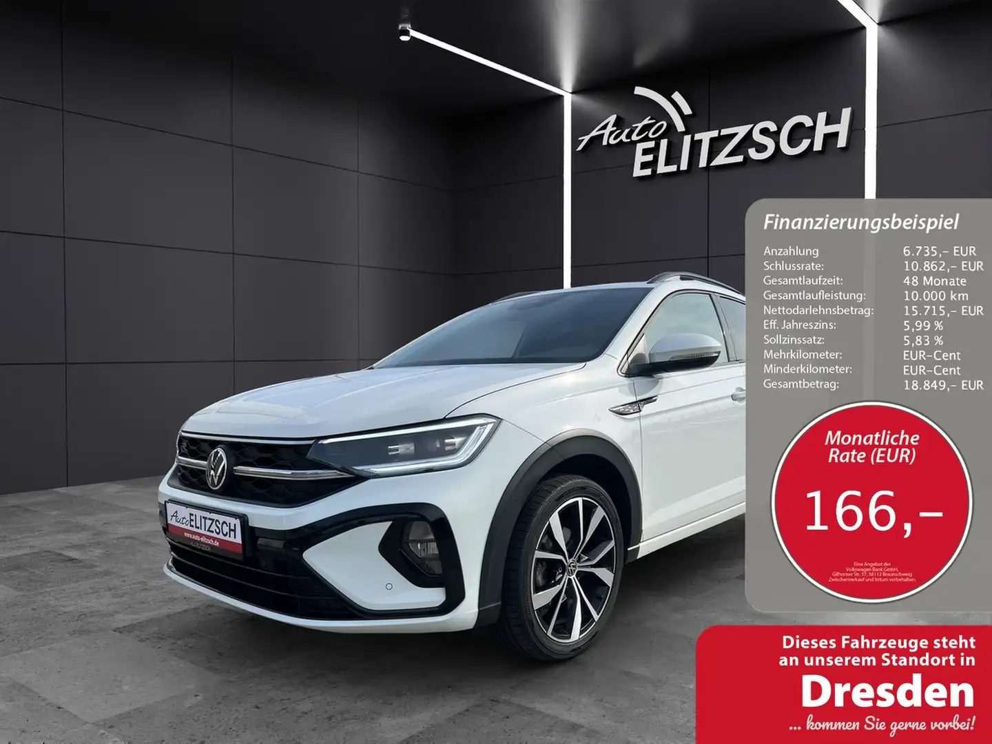 Volkswagen Taigo R-Line TSI DSG IQ.Light ACC SHZ RearView Navi K... Weiß - 1