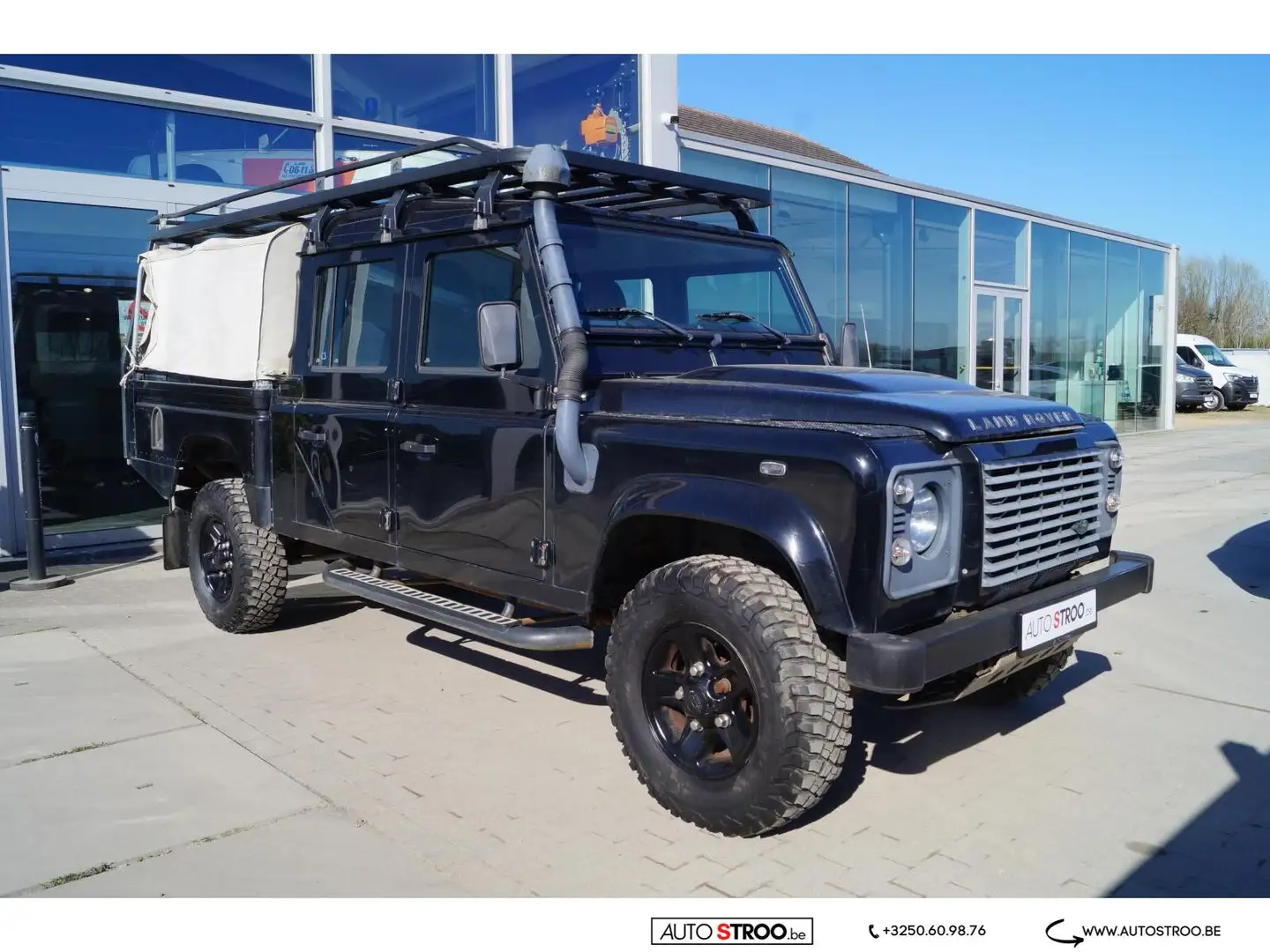 Land Rover Defender TD5 130 Crew Cab l BTW-aftrekbaar Noir - 2
