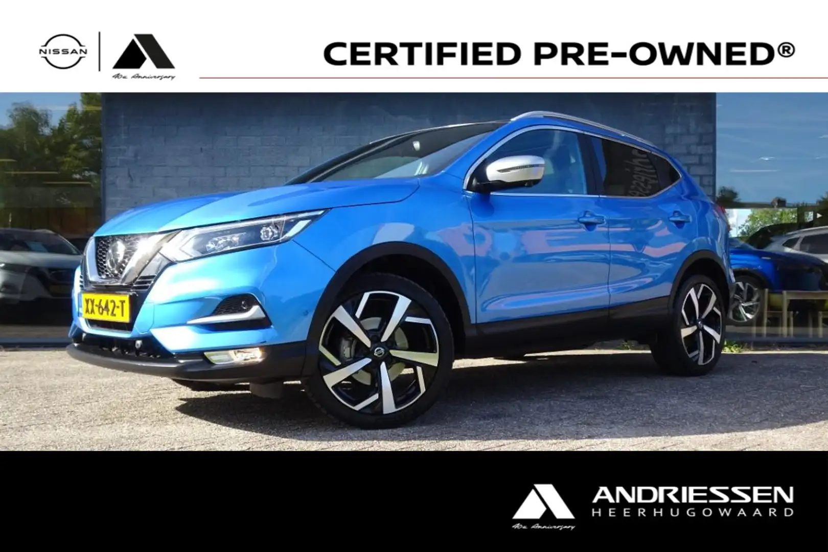Nissan Qashqai 1.3 DIG-T 140pk Tekna+ Blauw - 1