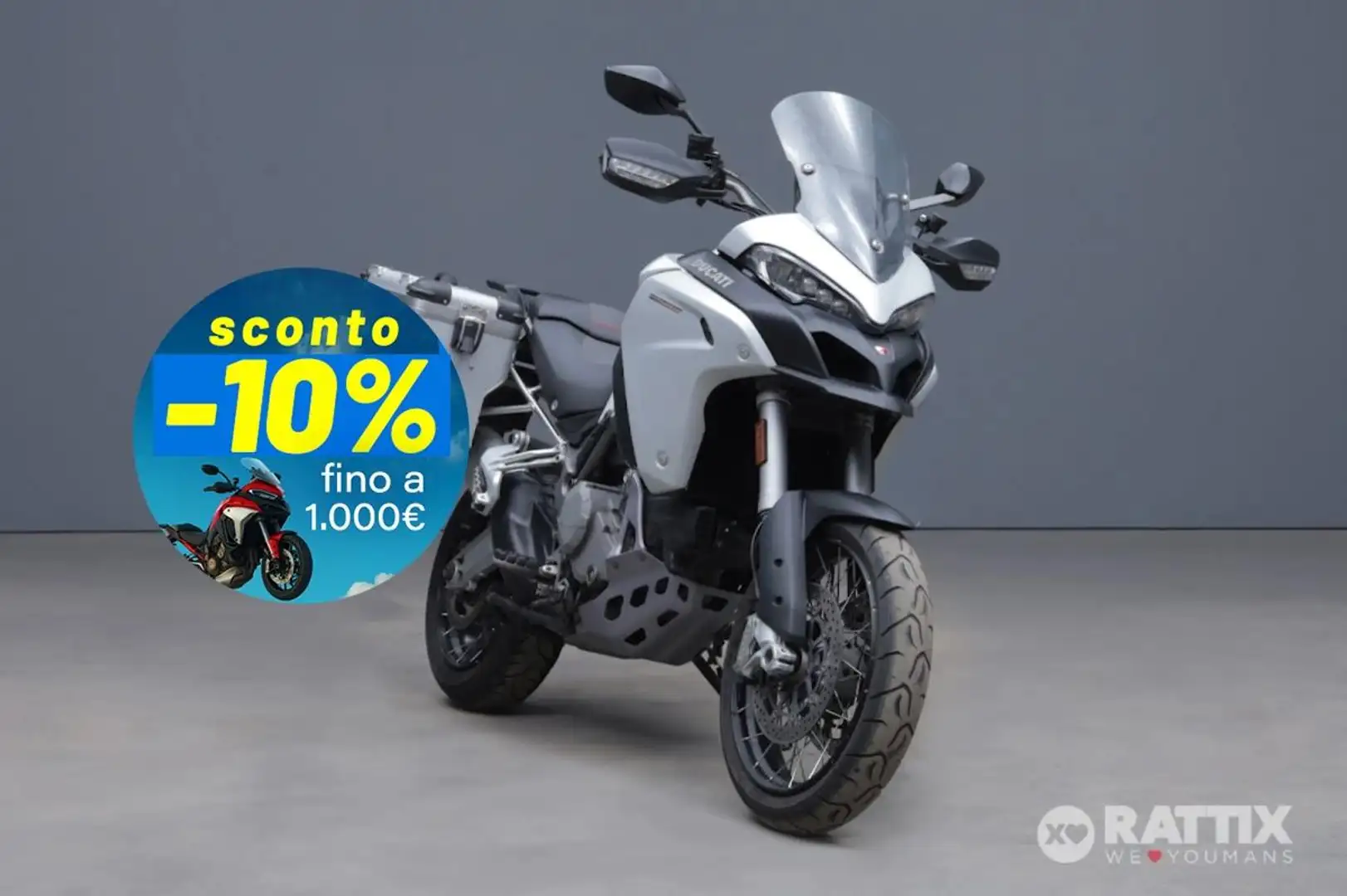 Ducati Multistrada 1200 1200 Enduro White Biały - 1