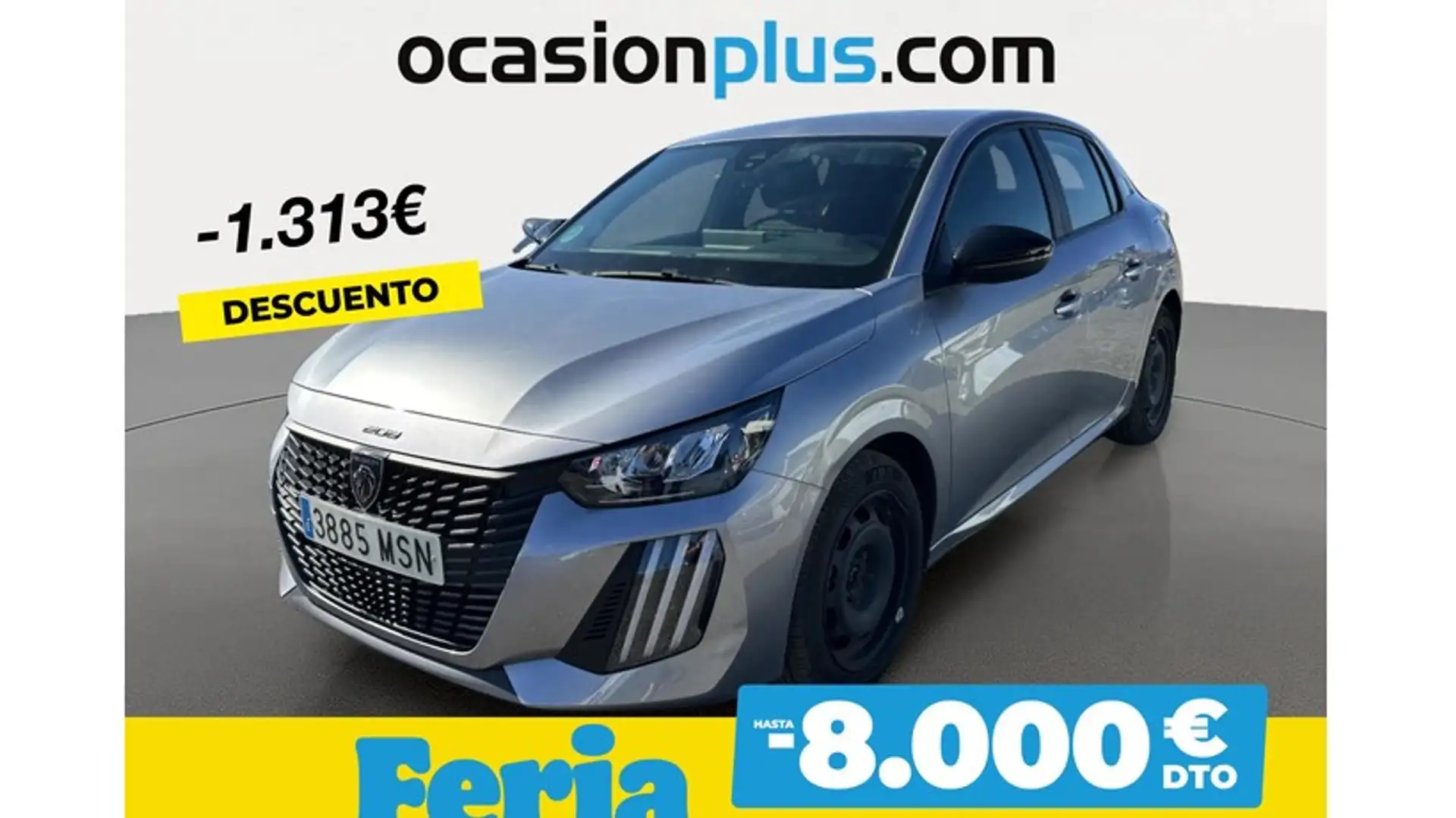 Peugeot 208 1.2 Puretech S&S Active 100 Gris - 1